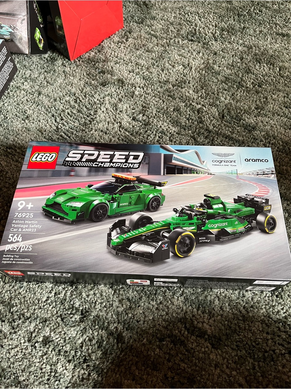 LEGO Speed Champions Green and Black Aston Martin & F1 Race Car Set